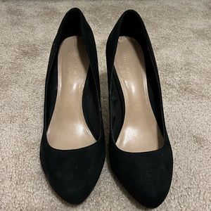 LC Lauren Conrad Faux Black Suede Heels Women’s Size 8.5